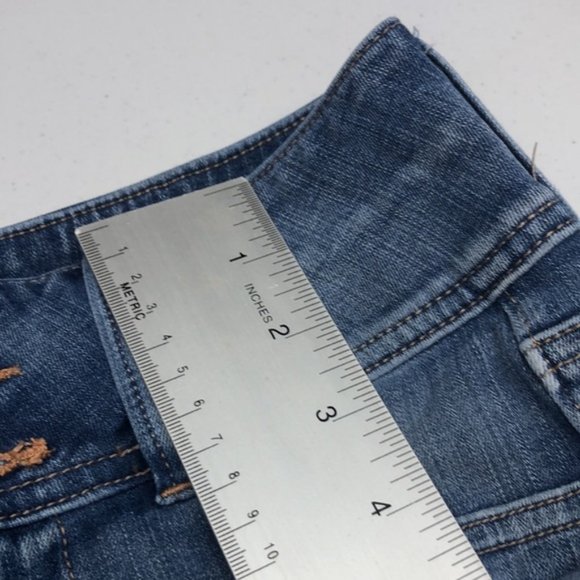STRETCH AMERICAN EAGLE SUPER HIGH RISE DENIM JEGGINGS 2/26x28 🦅 - Picture 10 of 12